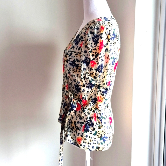 ba&sh Paco Wrap Top In Ecru Size Small - Picture 3 of 7